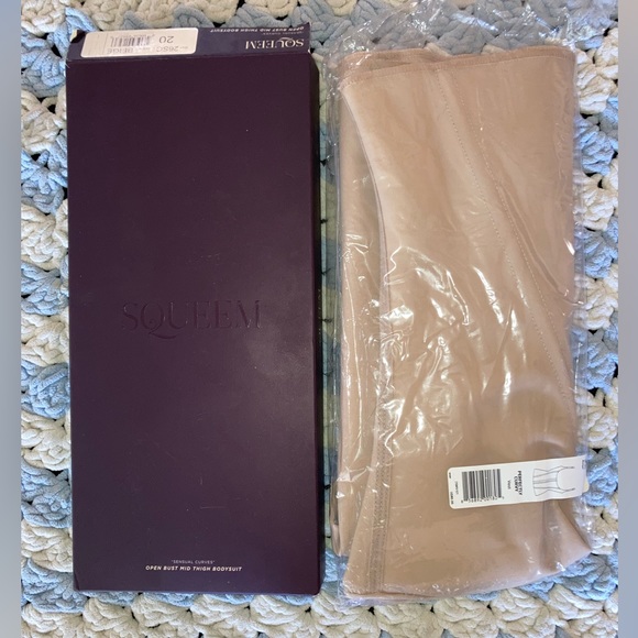 NWT Squeem Perfectly Curvy Waist Trainer Open Bust Vest 2X - Picture 5 of 11
